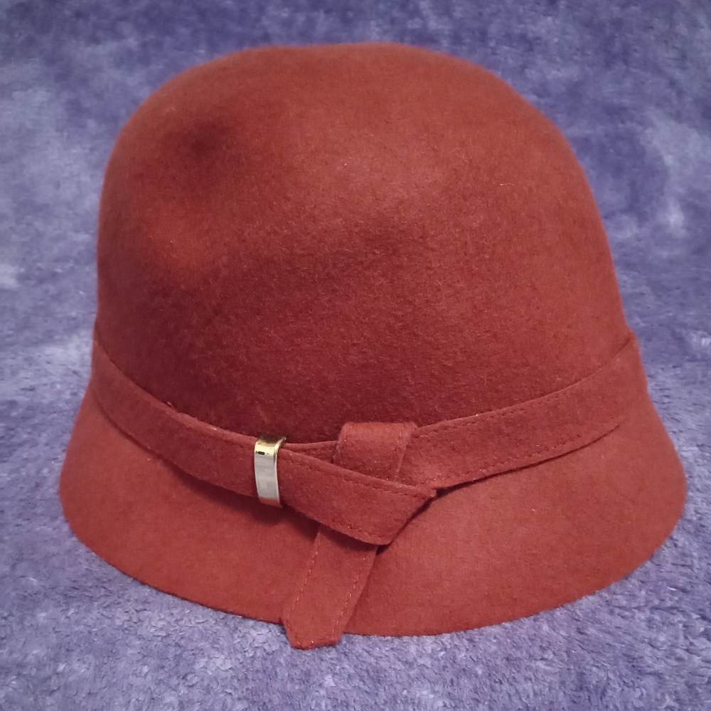 Red wool hat